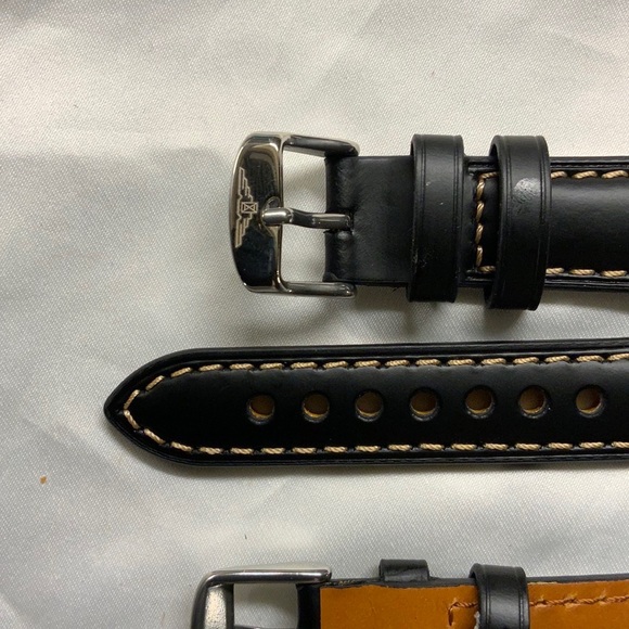 Top Grain Longines Leather Watch Strap - Picture 2 of 6